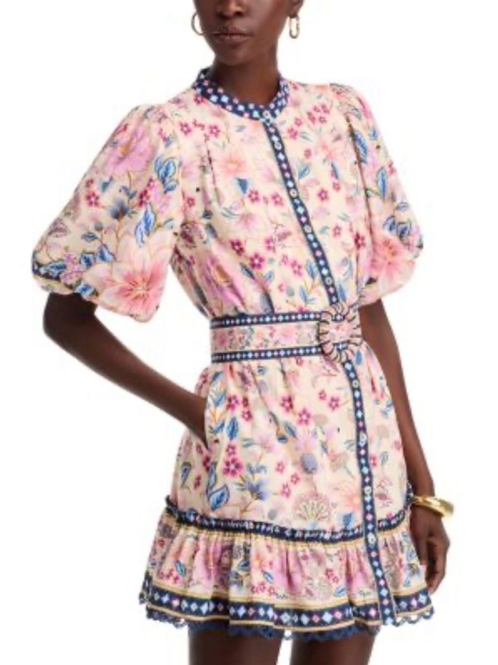 Farm Rio Superbloom Mini Dress (XXS) Floral